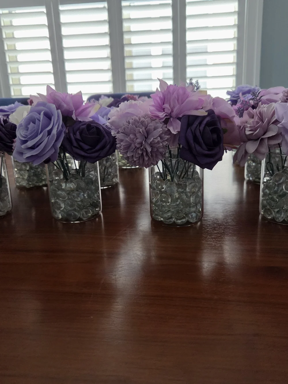 Artificial Lavender & Purple Floral Arrangement - Home/Wedding/Event Centerpiece